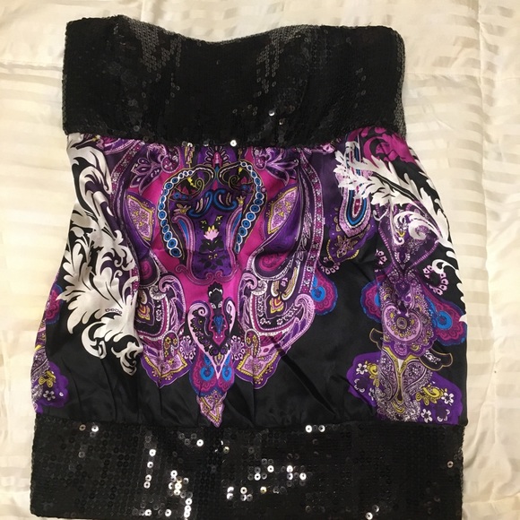 bebe Tops - Silk Bebe strapless tank top